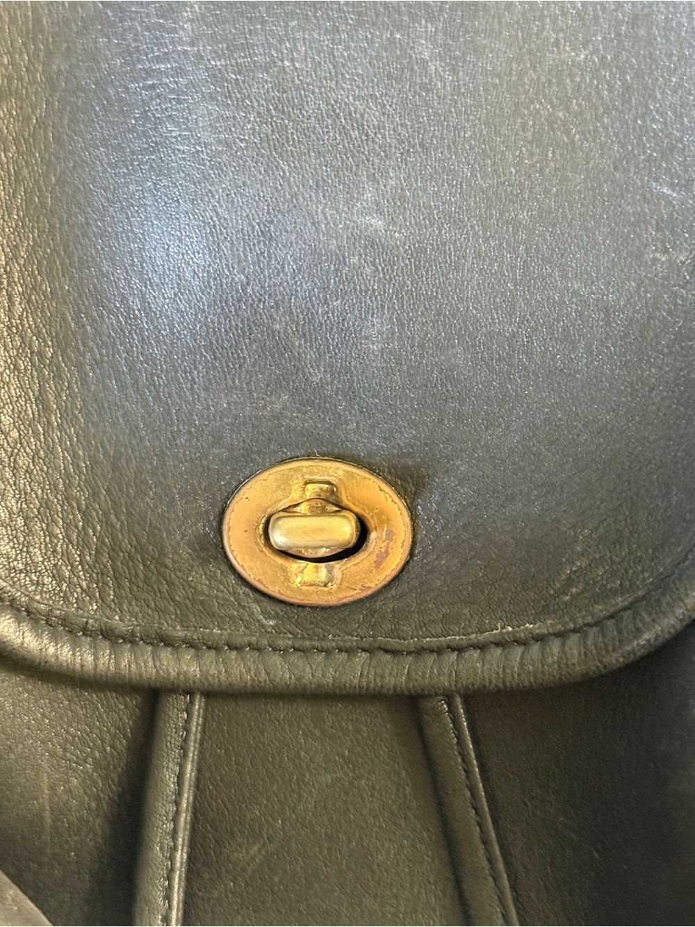 Vintage Coach Black Leather Backpack 90s/Y2K - Picture 3 of 8